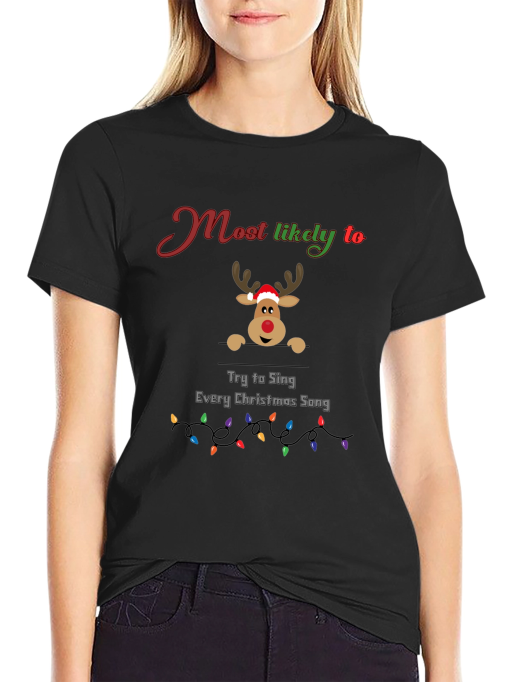 Funny Christmas Reindeer T-Shirt