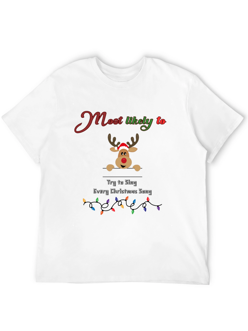 Funny Christmas Reindeer T-Shirt
