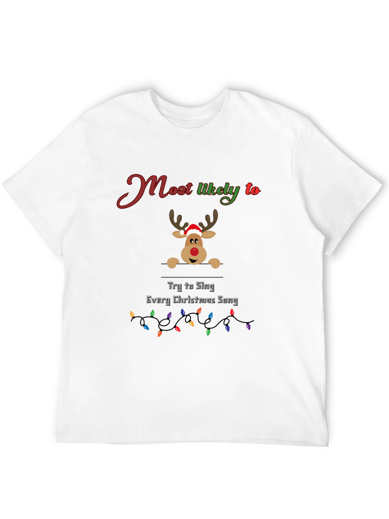 Funny Christmas Reindeer T-Shirt