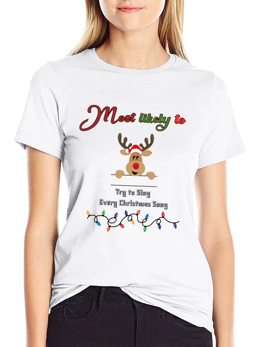 Funny Christmas Reindeer T-Shirt