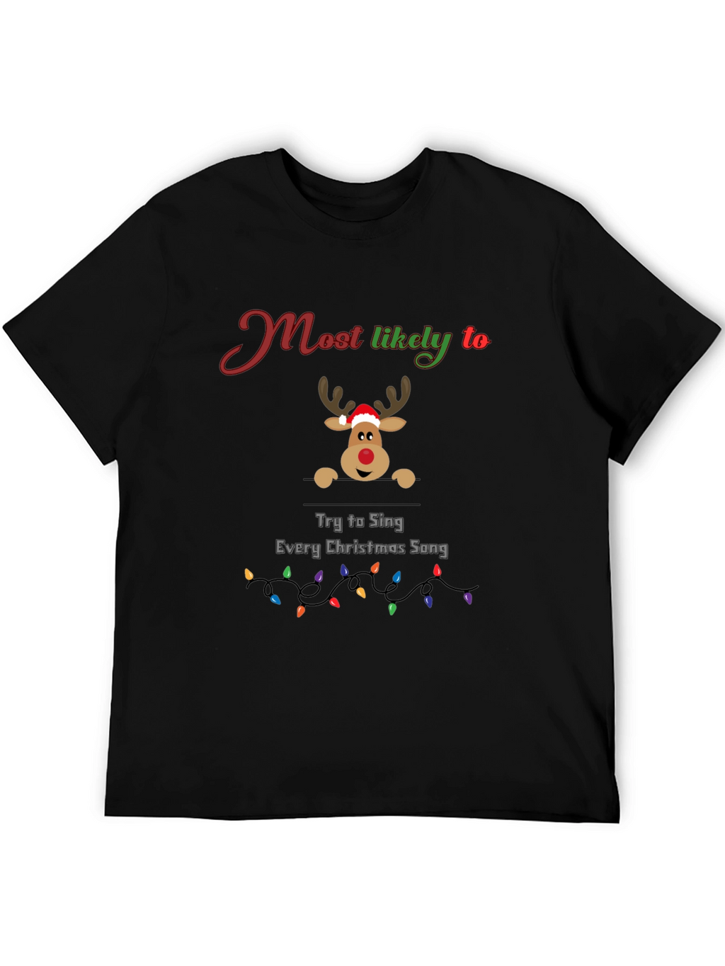 Funny Christmas Reindeer T-Shirt