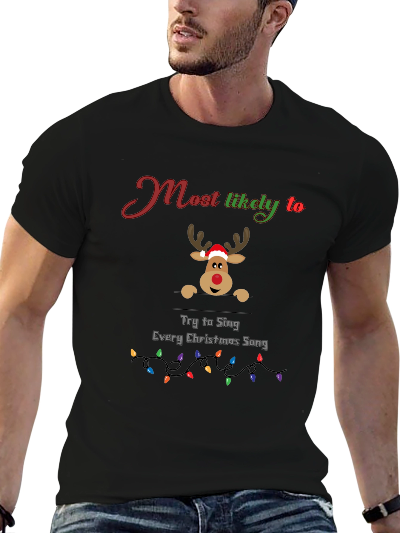 Funny Christmas Reindeer T-Shirt