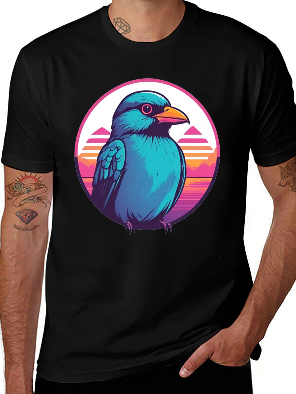 Retro Bird Graphic Tee - Unique Style