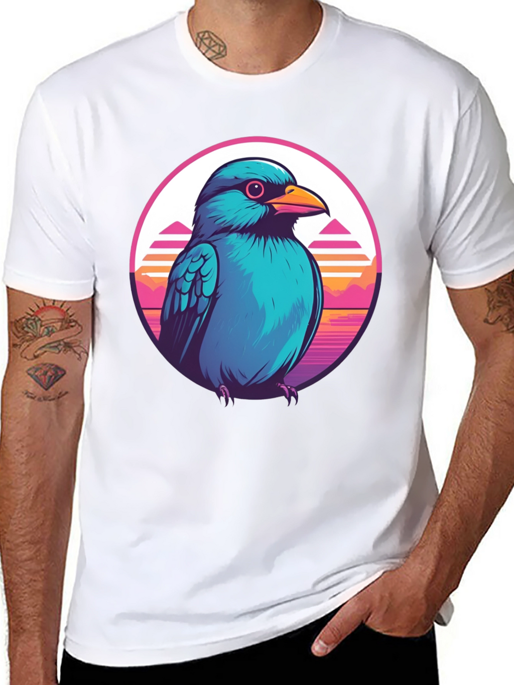 Retro Bird Graphic Tee - Unique Style