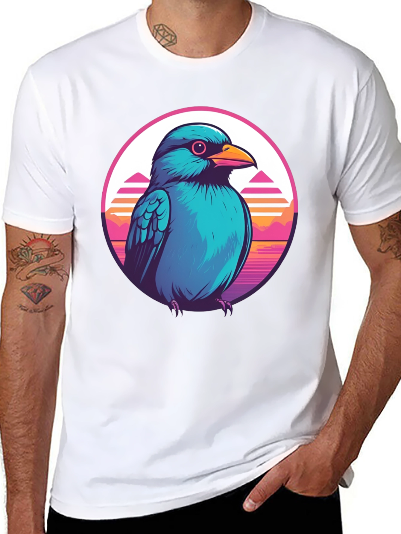 Retro Bird Graphic Tee - Unique Style