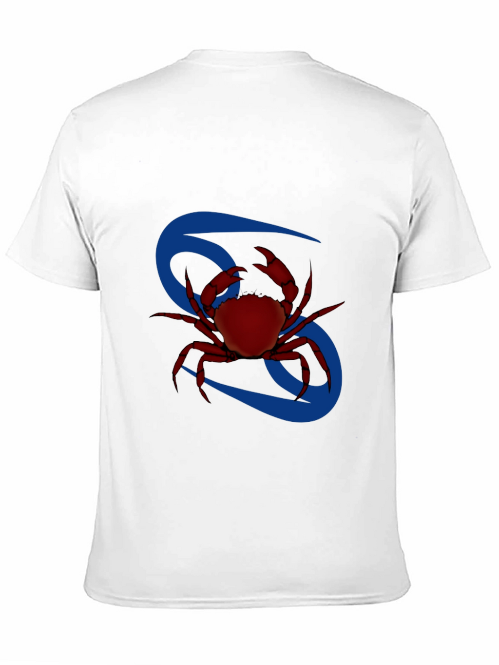 Cancer Zodiac T-Shirt - Red Crab Design