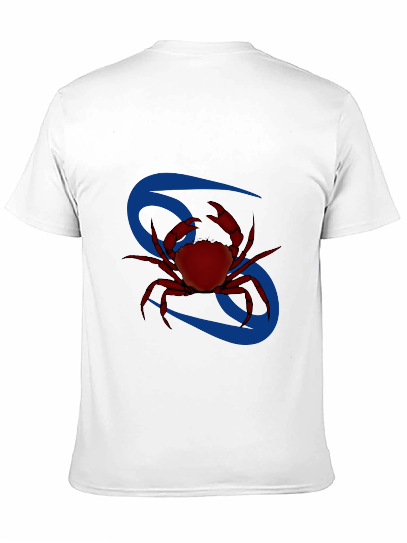 Cancer Zodiac T-Shirt - Red Crab Design