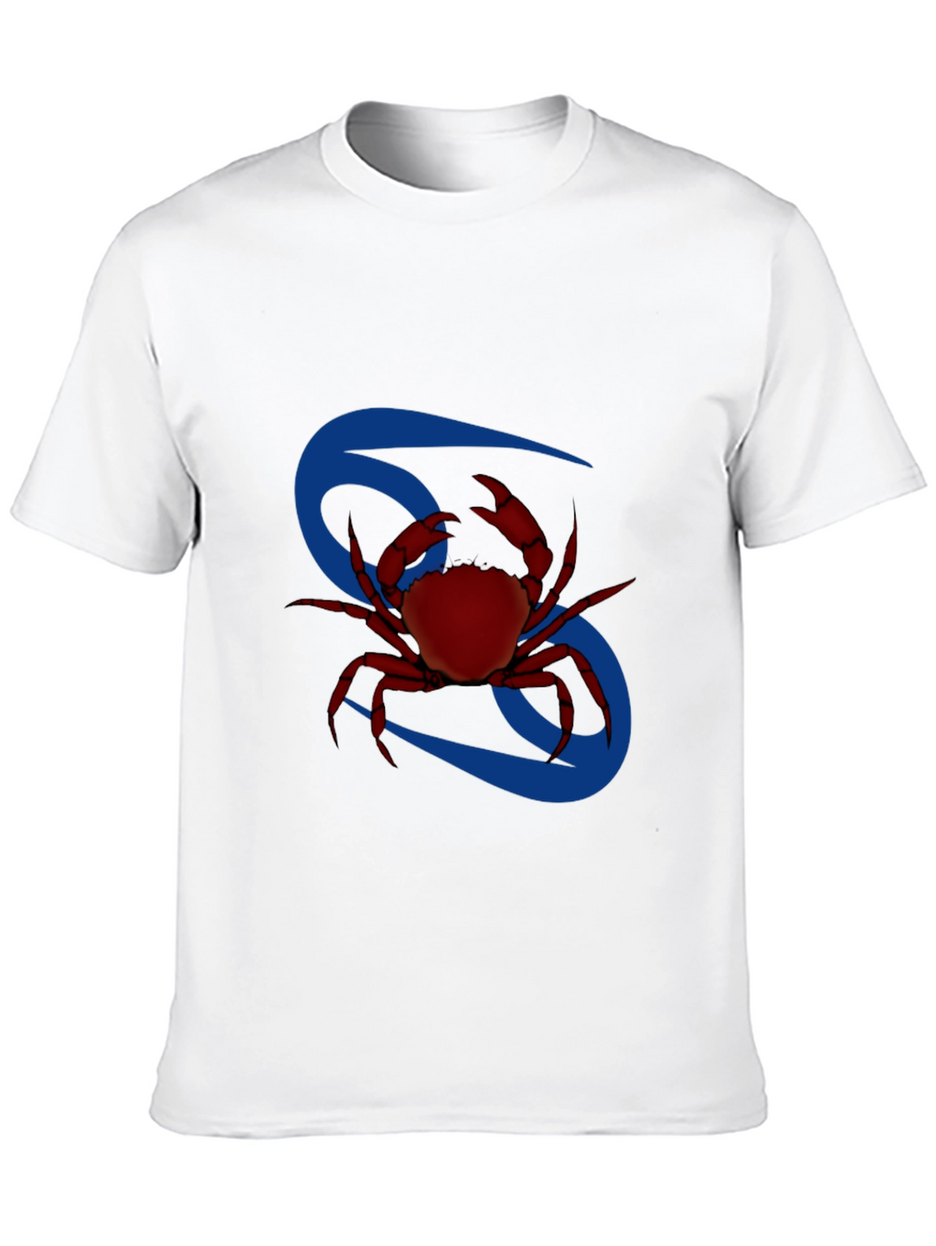 Cancer Zodiac T-Shirt - Red Crab Design