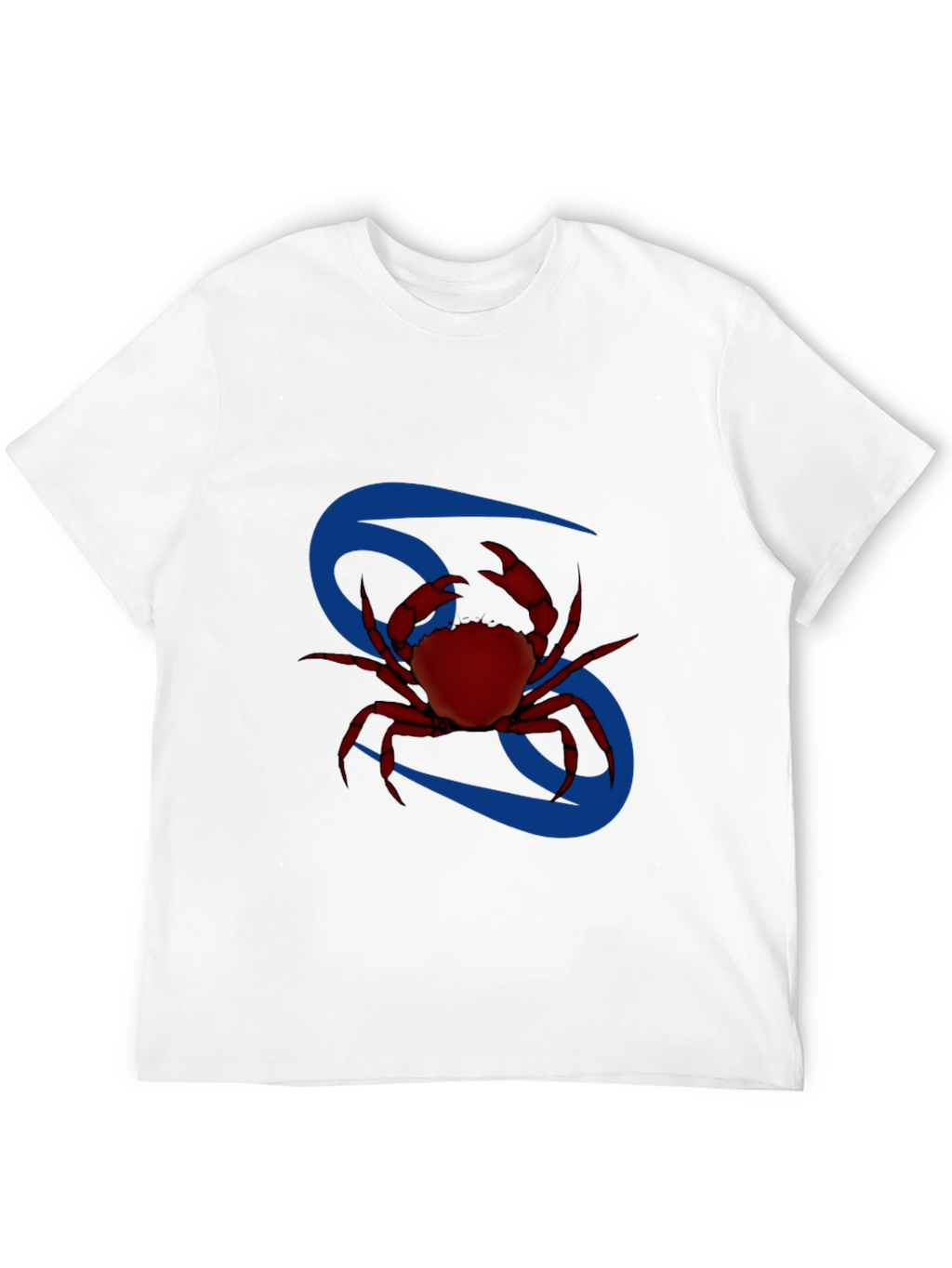 Cancer Zodiac T-Shirt - Red Crab Design