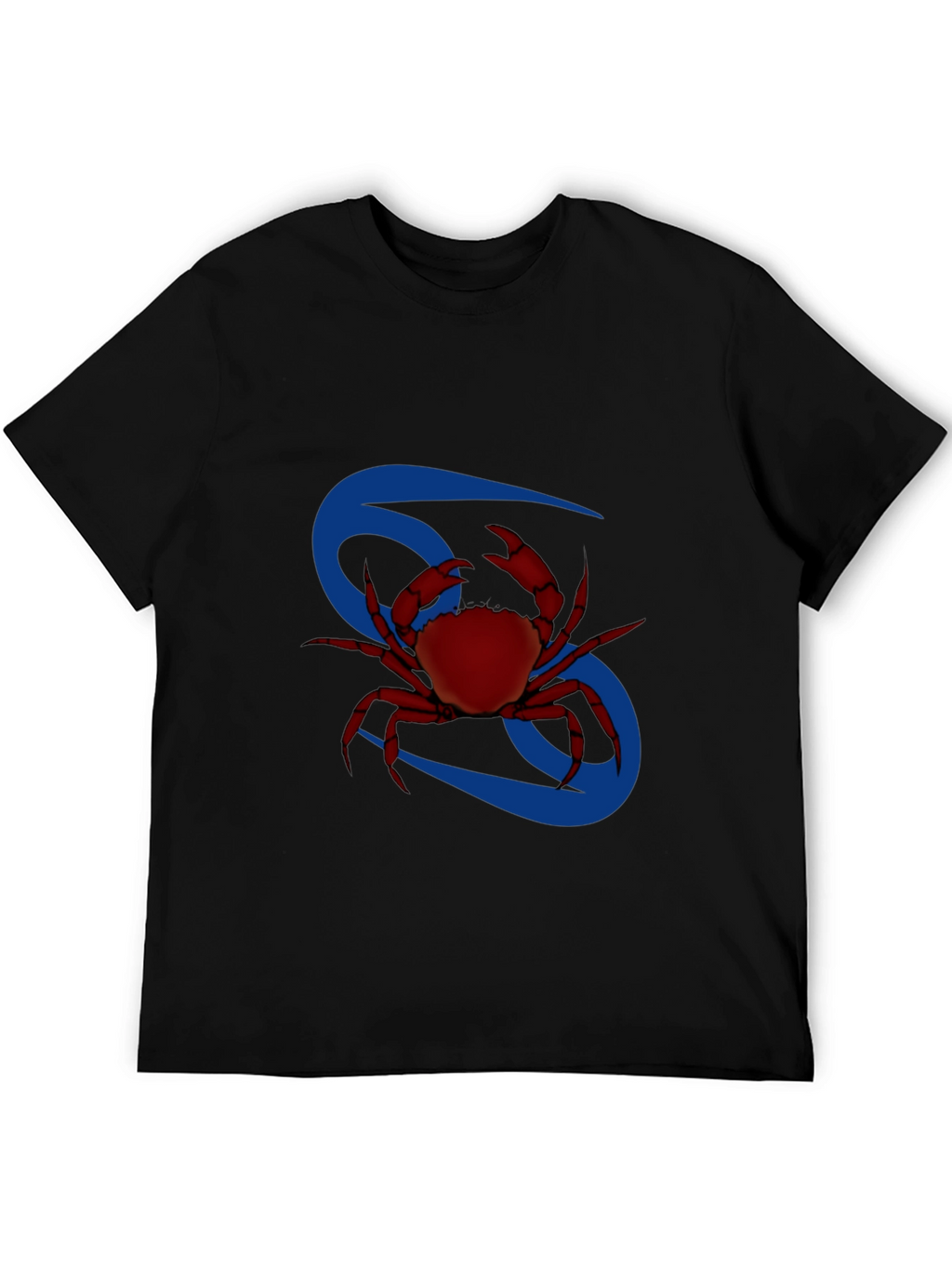 Cancer Zodiac T-Shirt - Red Crab Design