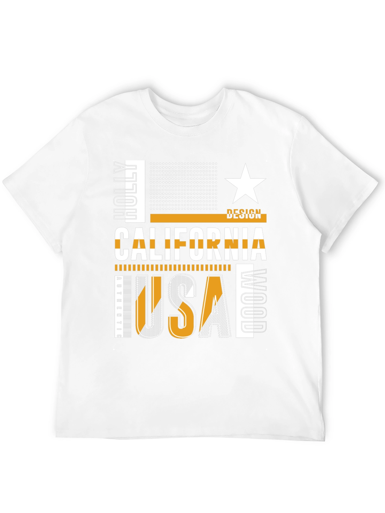 California USA Graphic Tee - Mens Black T-Shirt