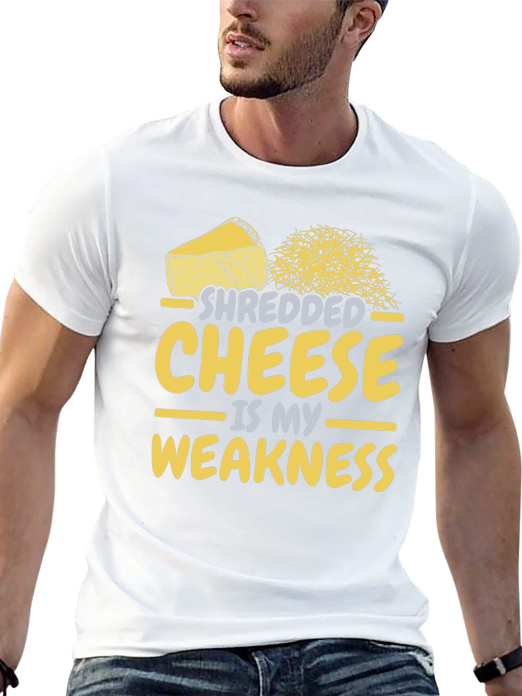 Shredded Cheese is My Weakness - Funny T-Shirt