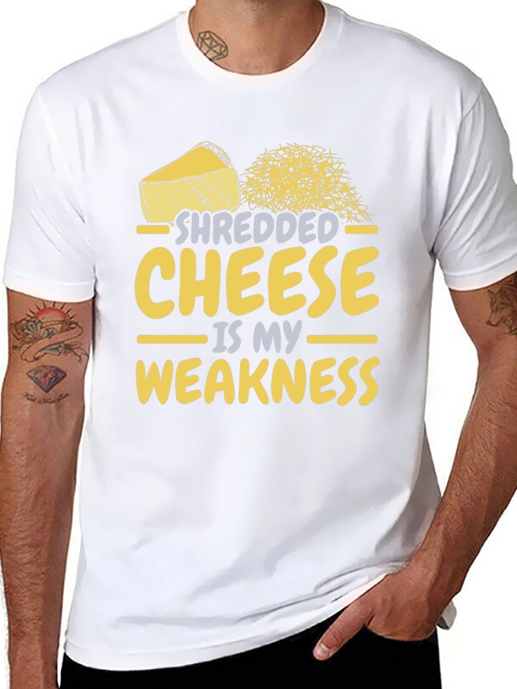 Shredded Cheese is My Weakness - Funny T-Shirt