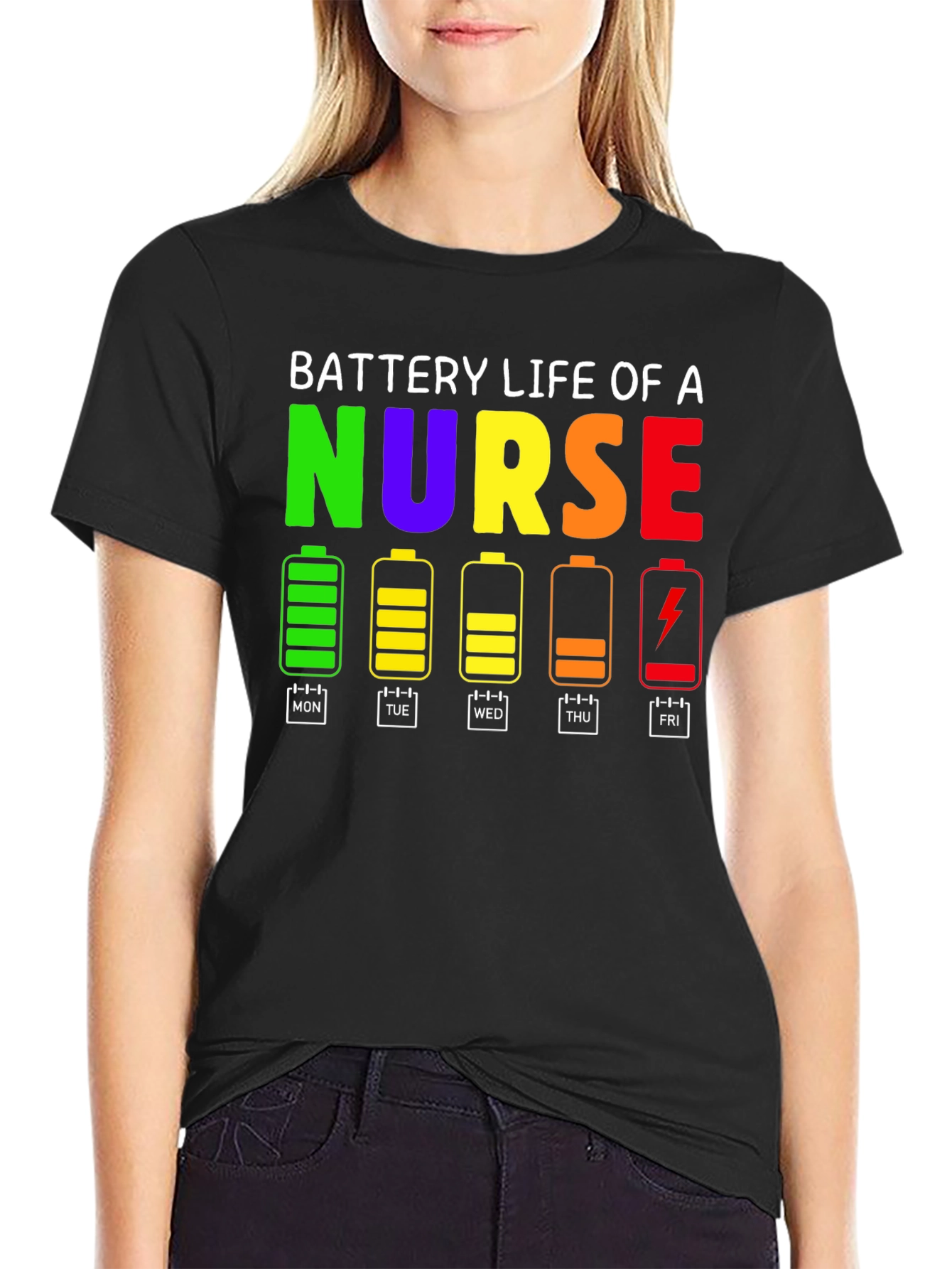 Battery Life of a Nurse T-Shirt