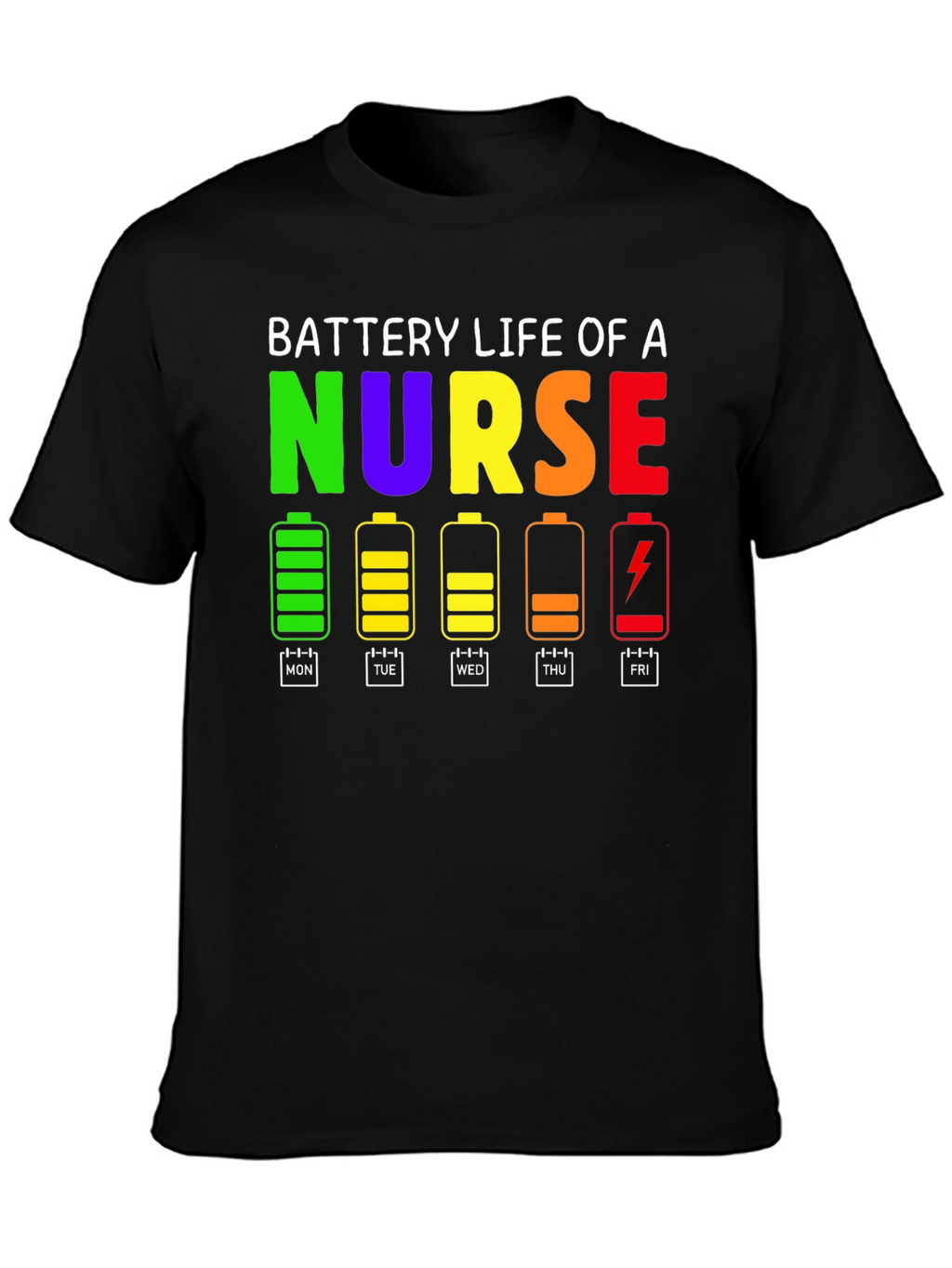 Battery Life of a Nurse T-Shirt