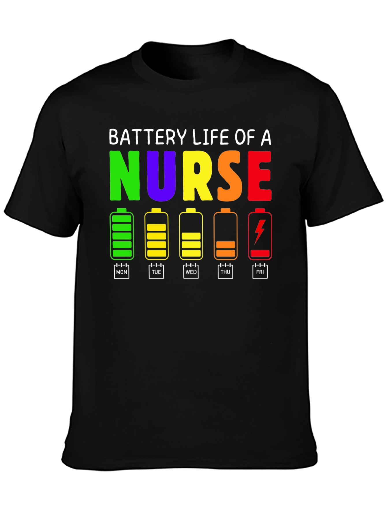 Battery Life of a Nurse T-Shirt