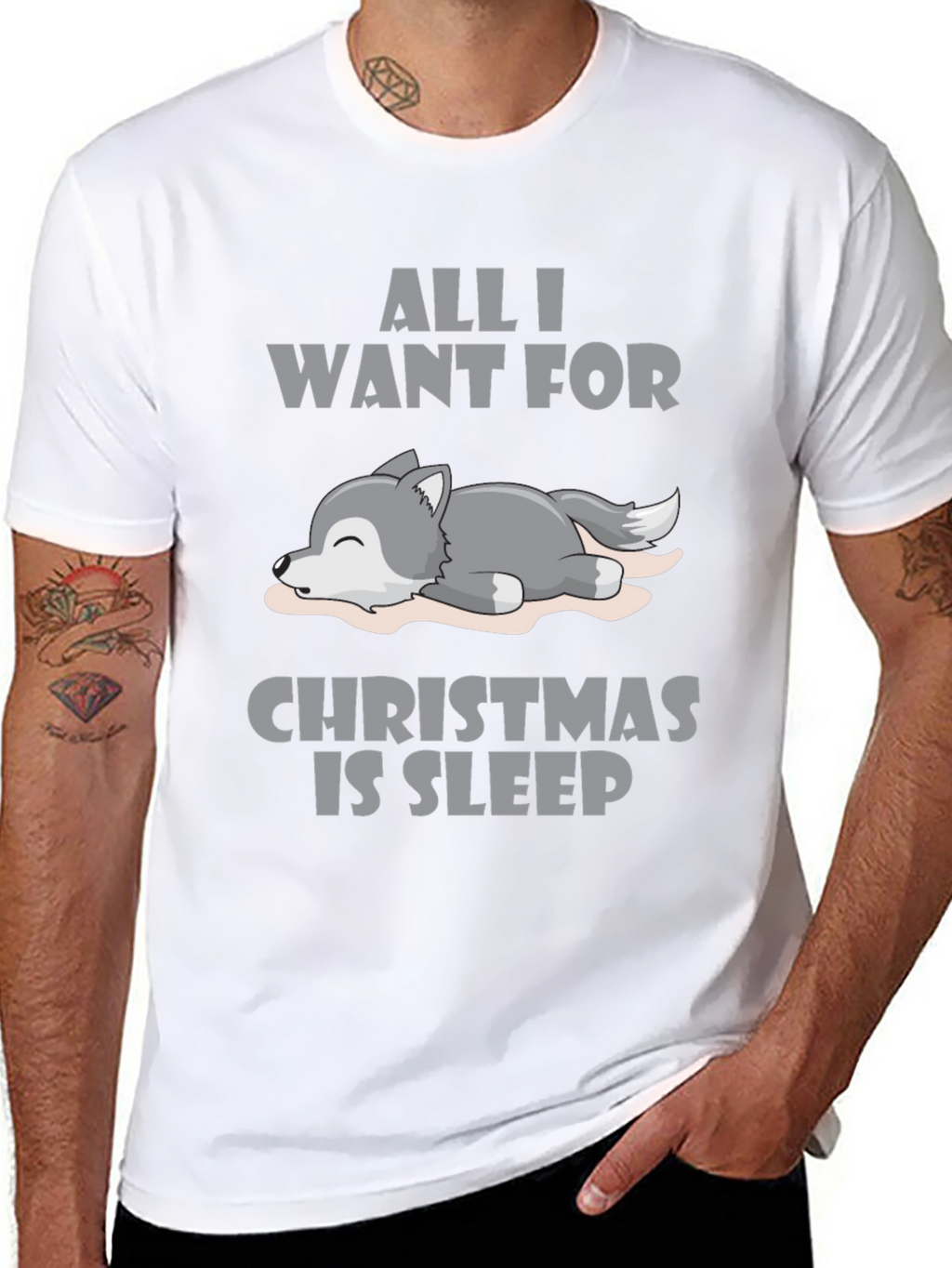 All I Want For Christmas Sleep T-Shirt