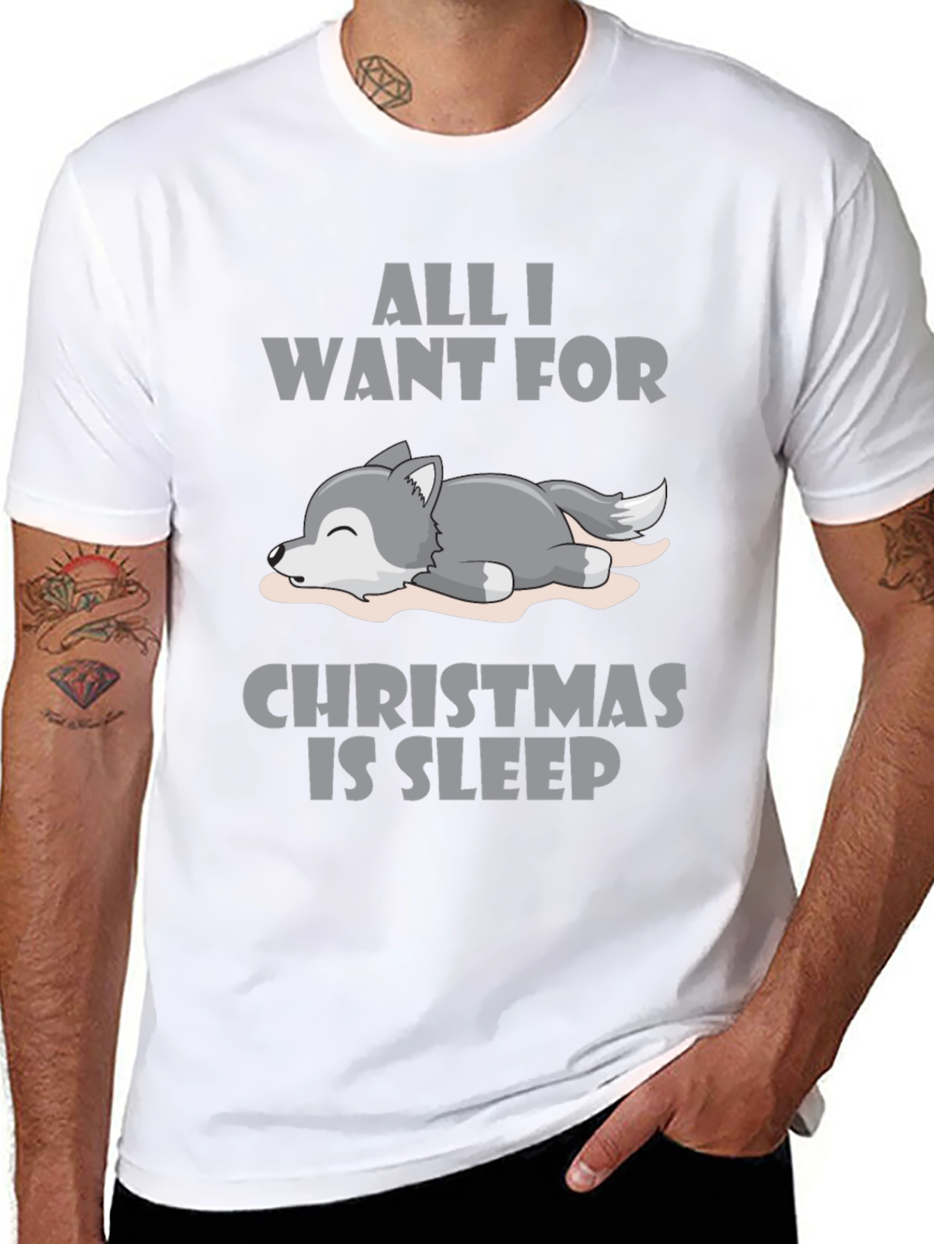All I Want For Christmas Sleep T-Shirt