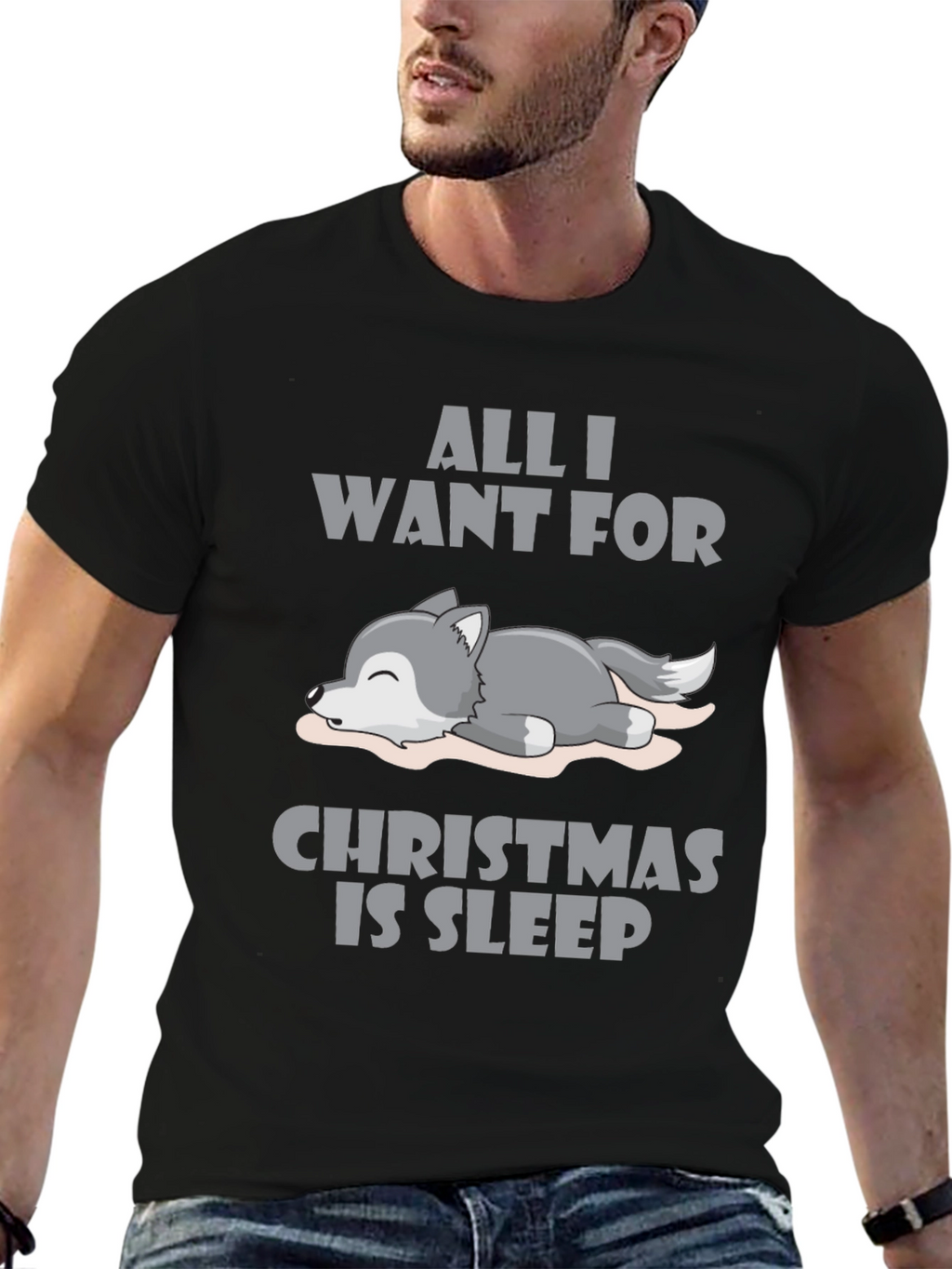 All I Want For Christmas Sleep T-Shirt