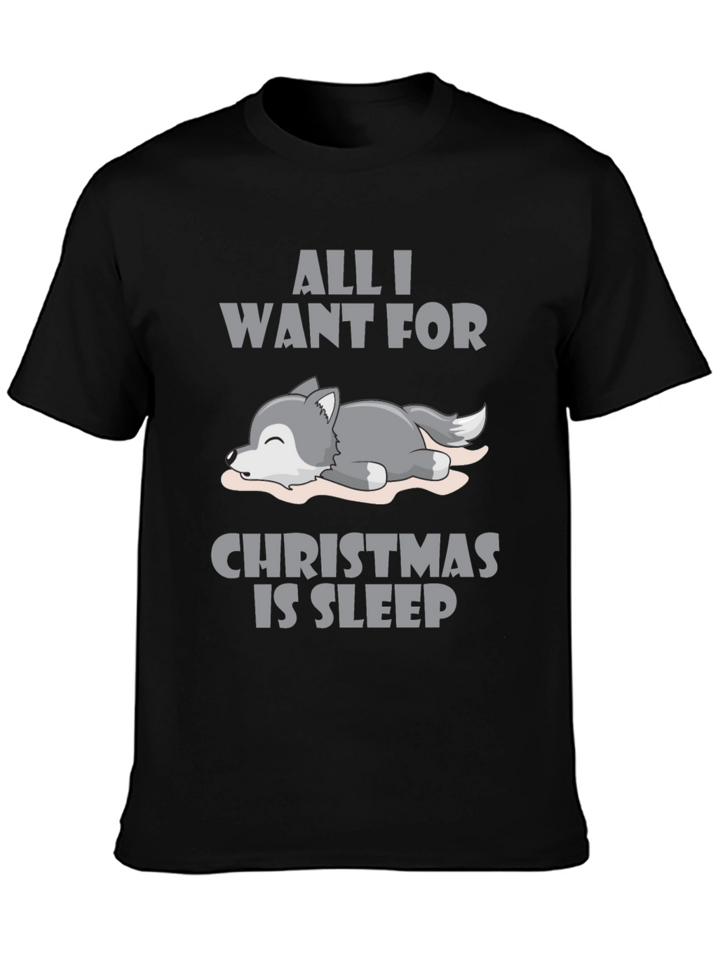 All I Want For Christmas Sleep T-Shirt