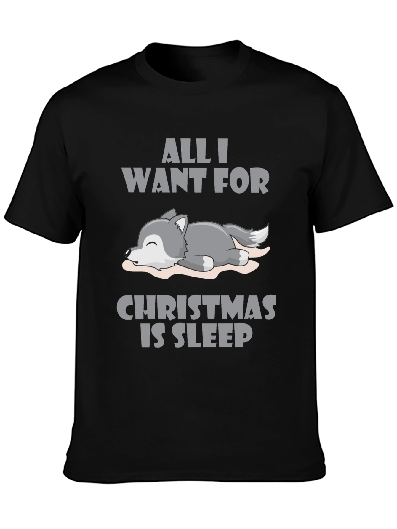All I Want For Christmas Sleep T-Shirt
