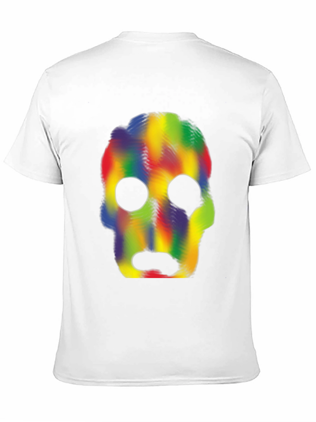 Rainbow Skull Graphic Tee - Mens Black T-Shirt