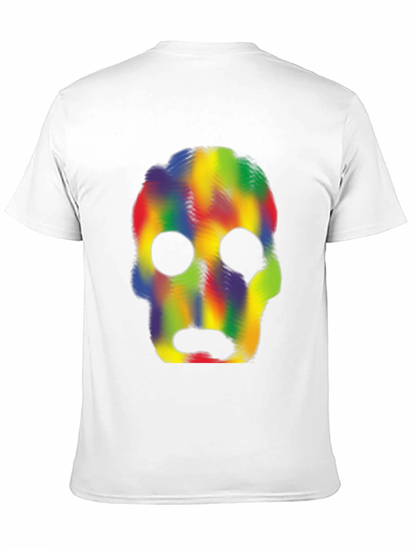 Rainbow Skull Graphic Tee - Mens Black T-Shirt