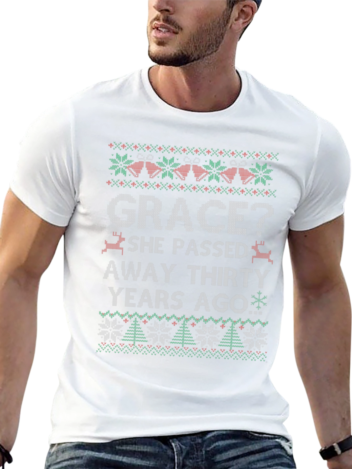 Grace? Funny Ugly Christmas Style T-Shirt