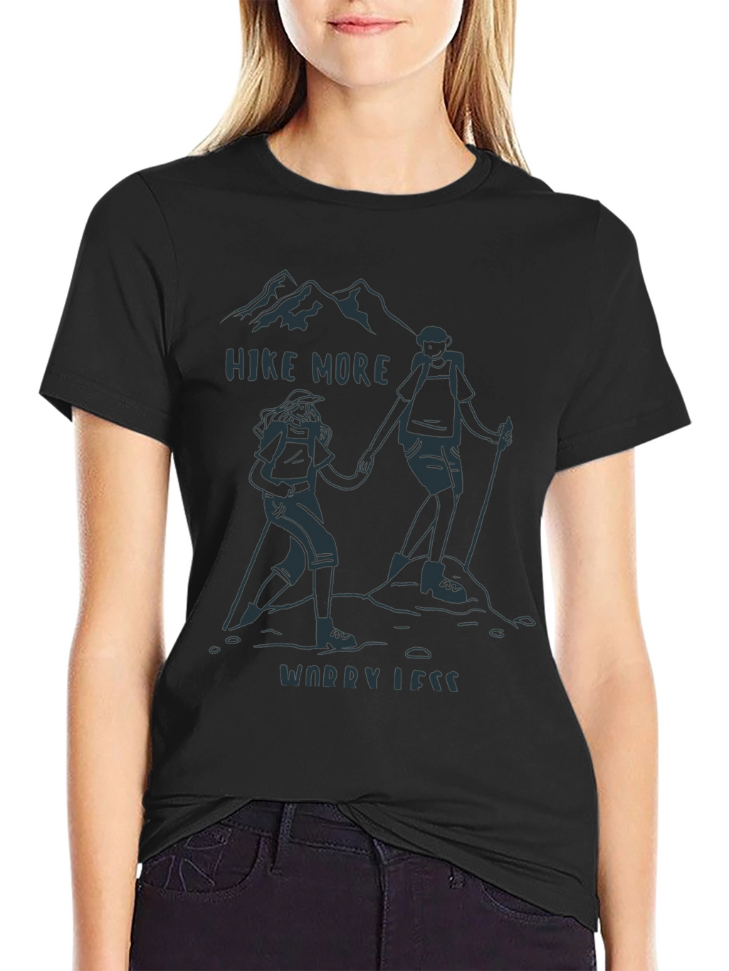 Hike More Worry Less Graphic Tee