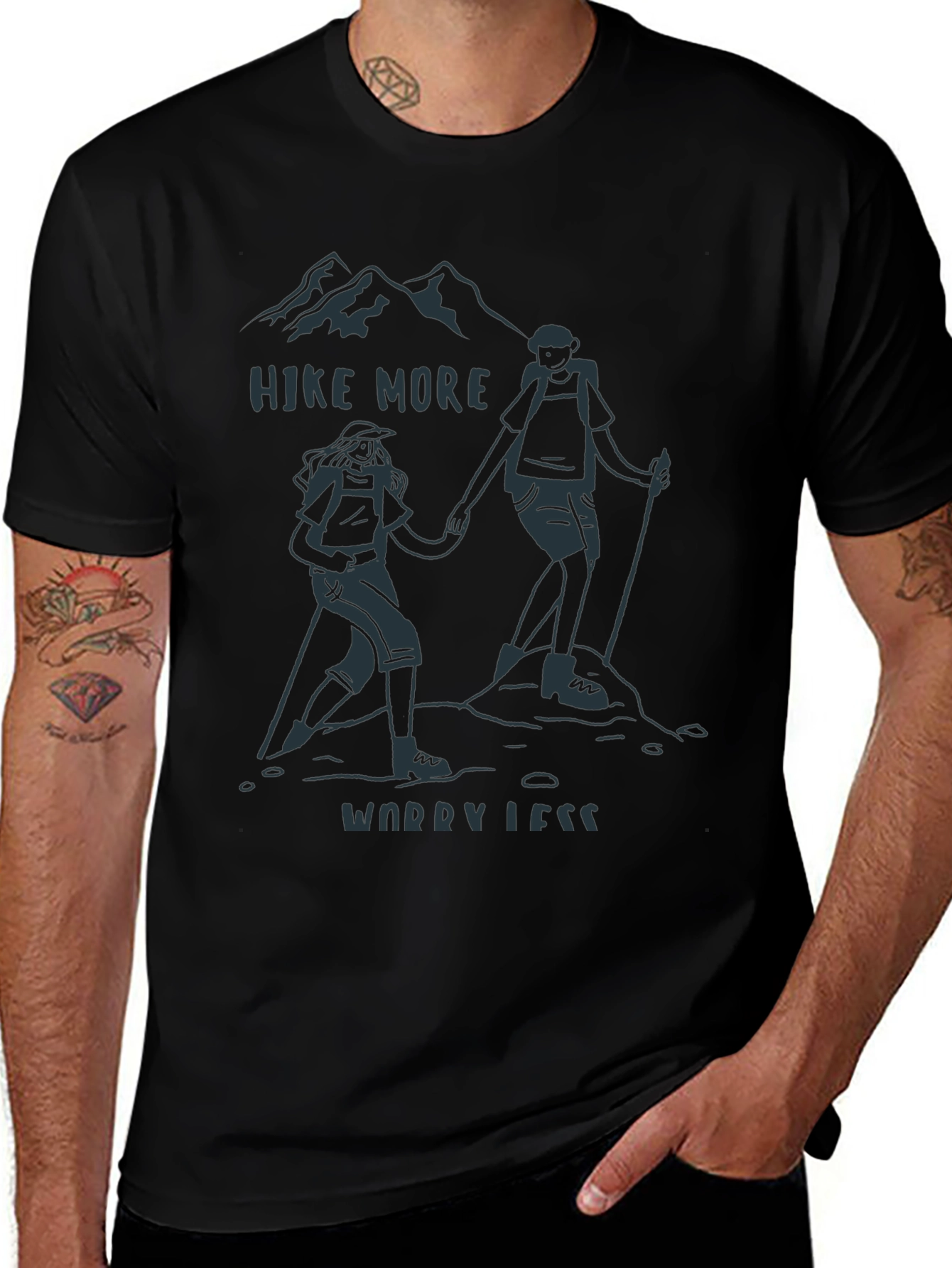 Hike More Worry Less Graphic Tee