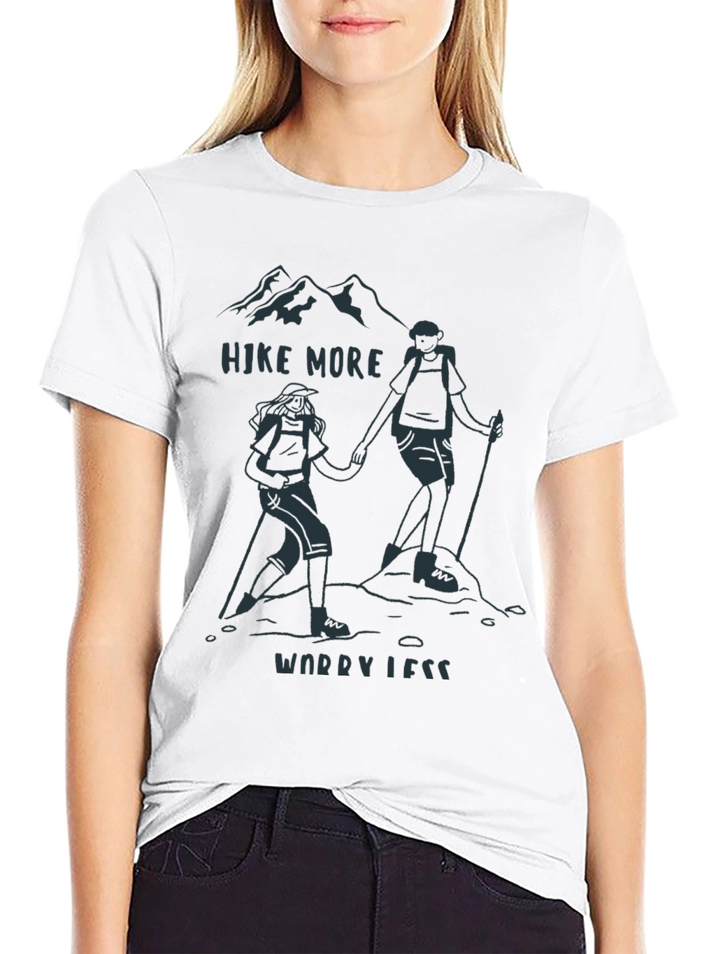 Hike More Worry Less Graphic Tee