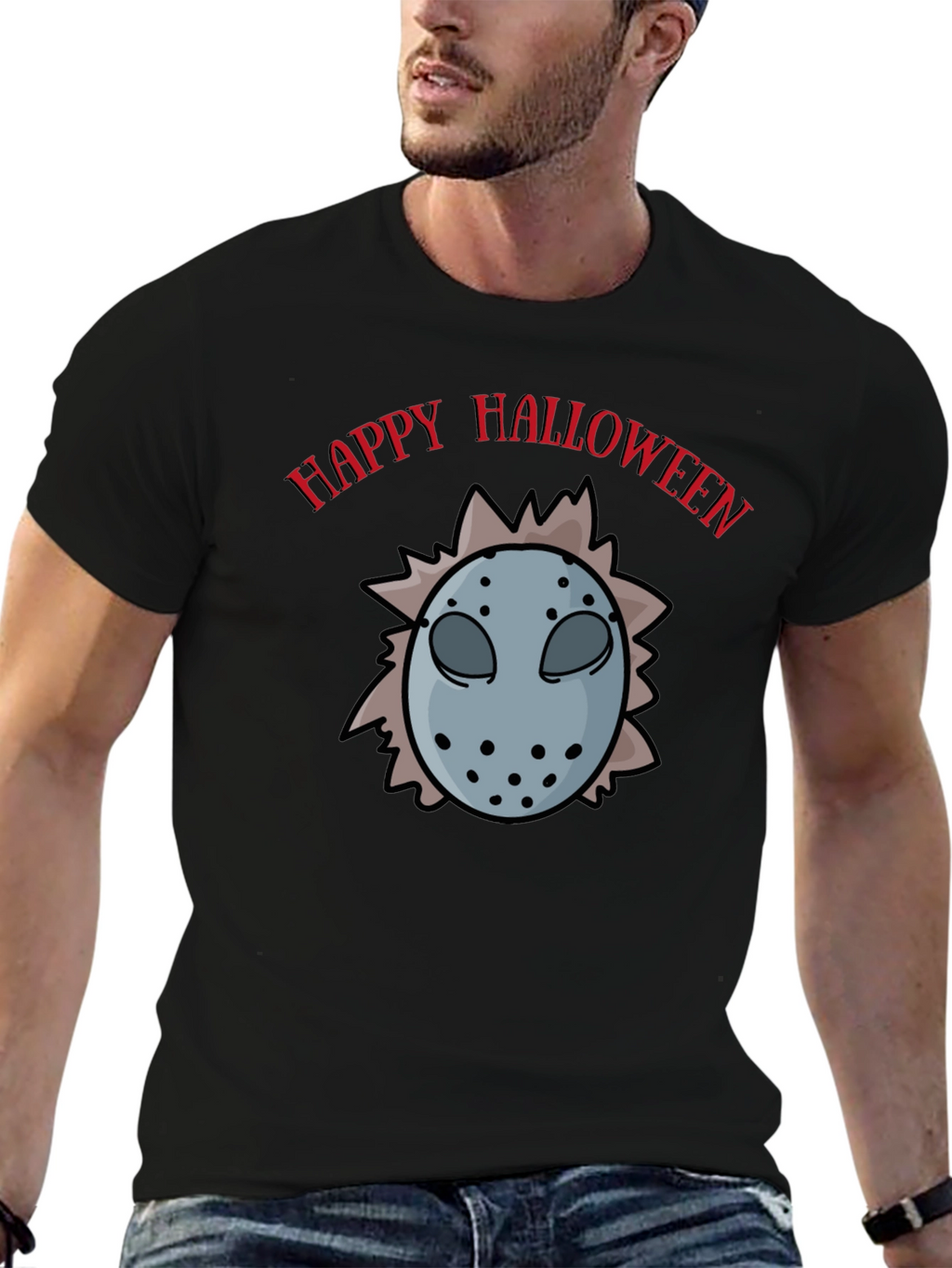 Happy Halloween Hockey Mask T-Shirt