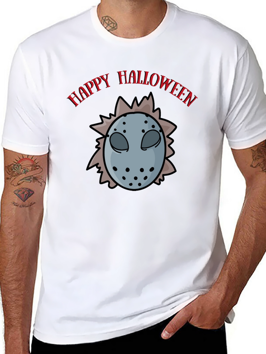 Happy Halloween Hockey Mask T-Shirt