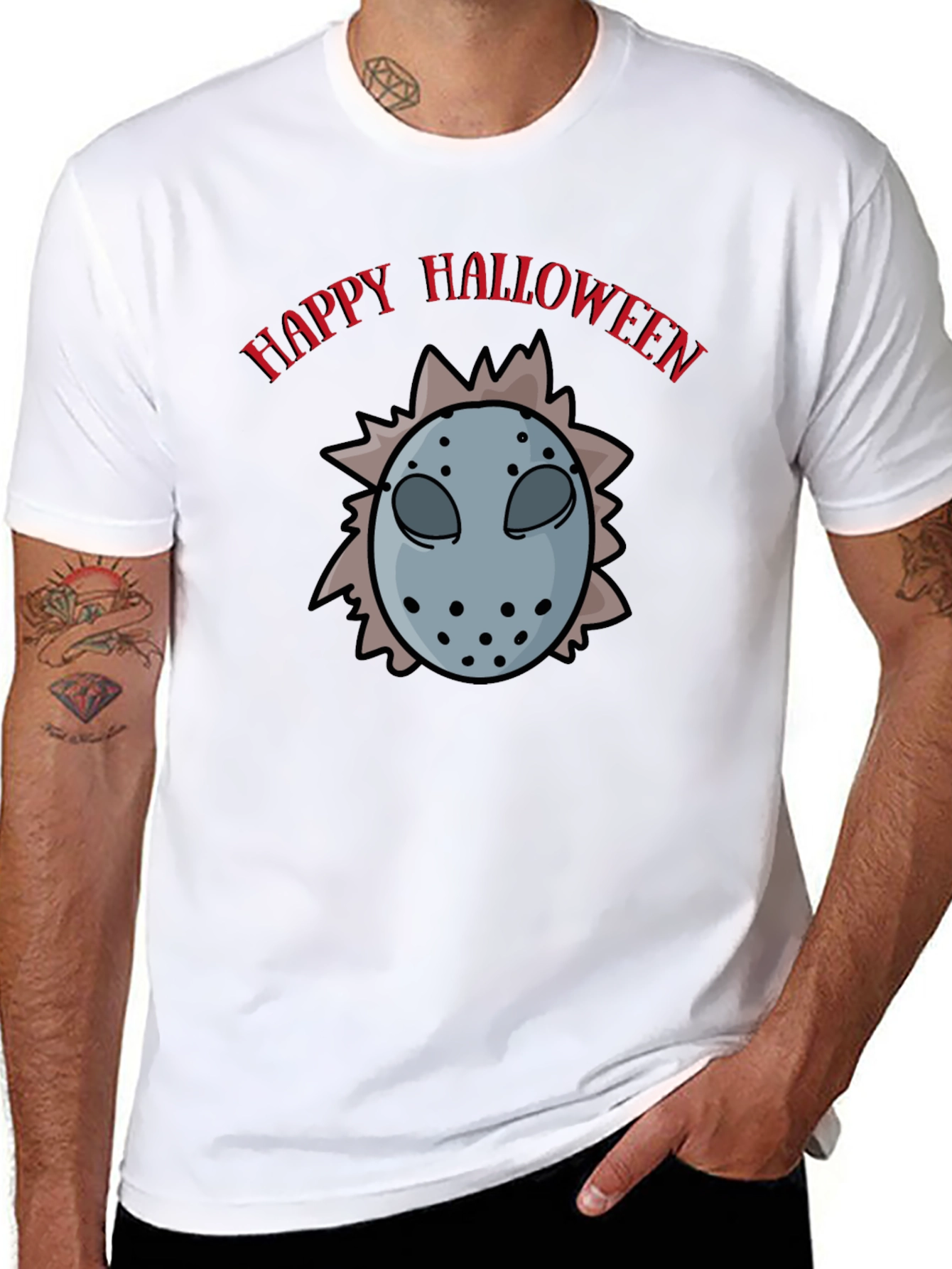 Happy Halloween Hockey Mask T-Shirt