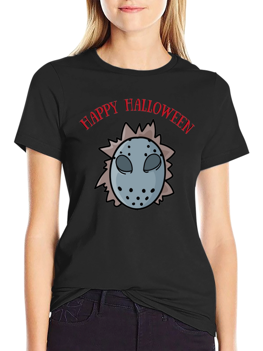 Happy Halloween Hockey Mask T-Shirt