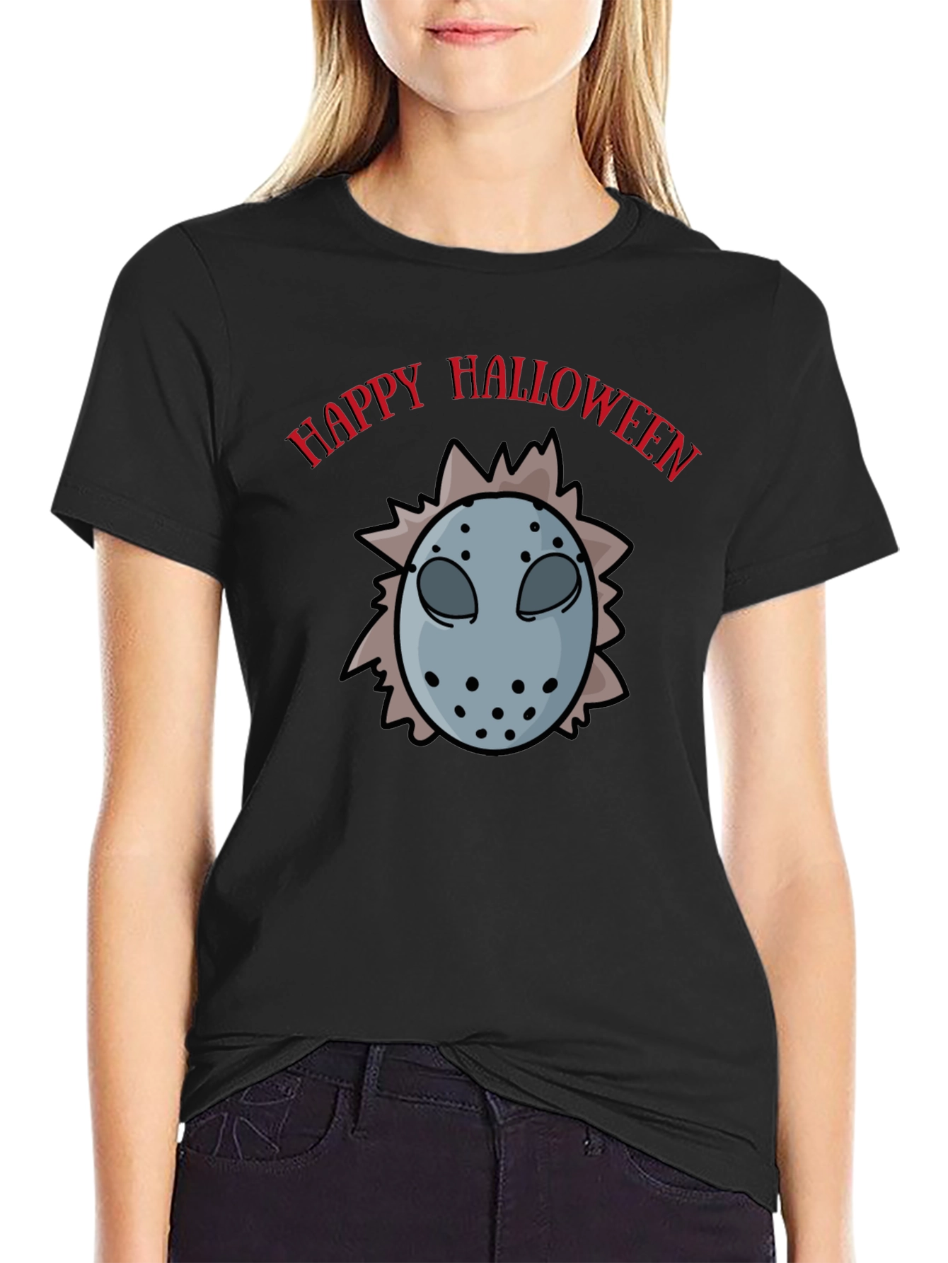 Happy Halloween Hockey Mask T-Shirt