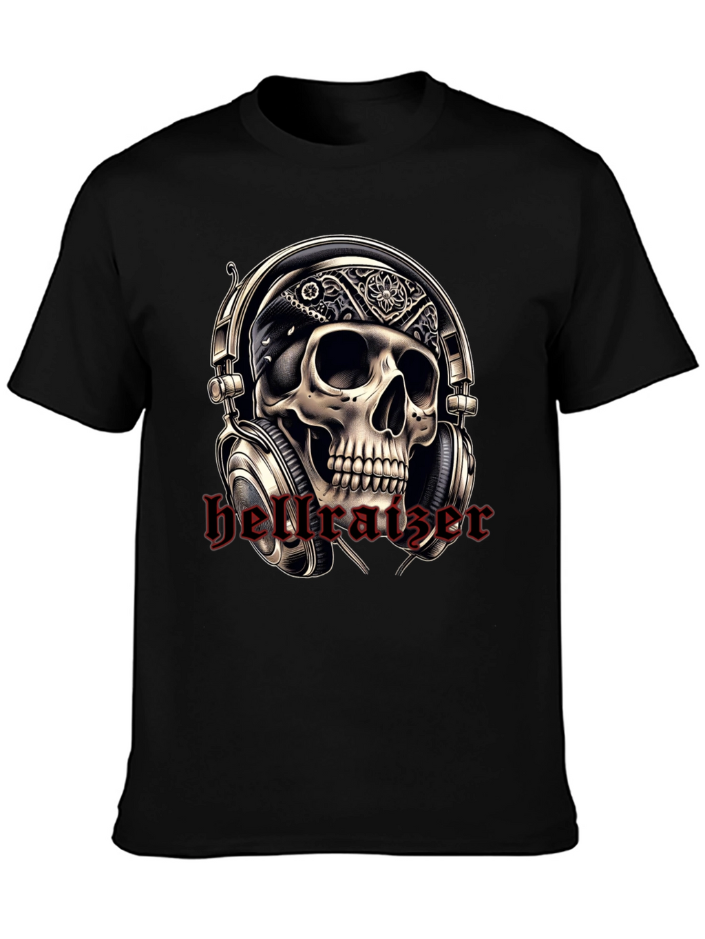 Skull Headphone T-Shirt - Rocker Tee
