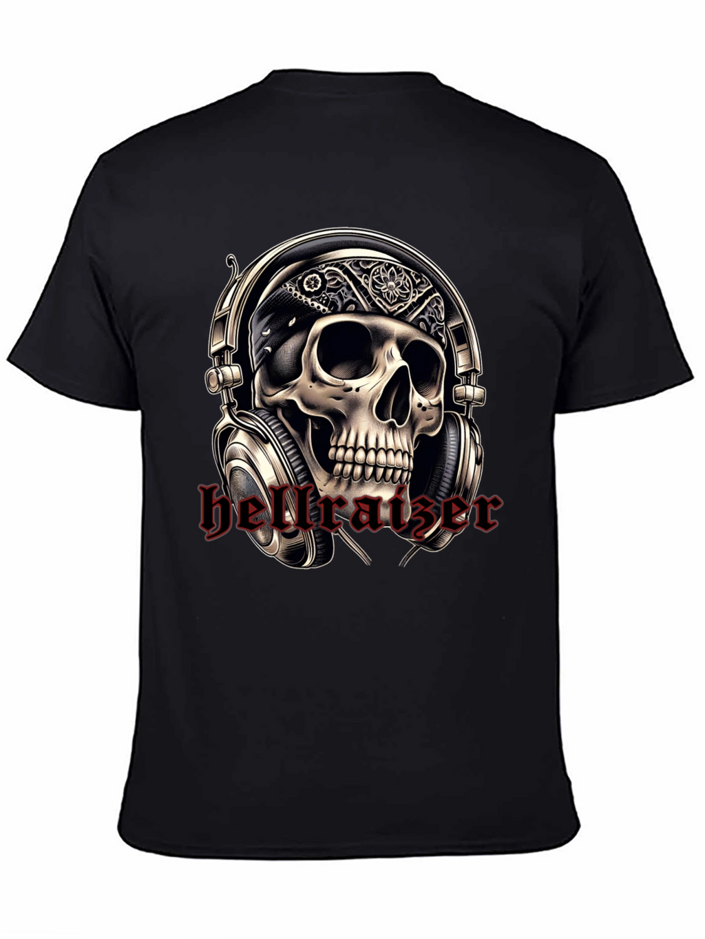 Skull Headphone T-Shirt - Rocker Tee