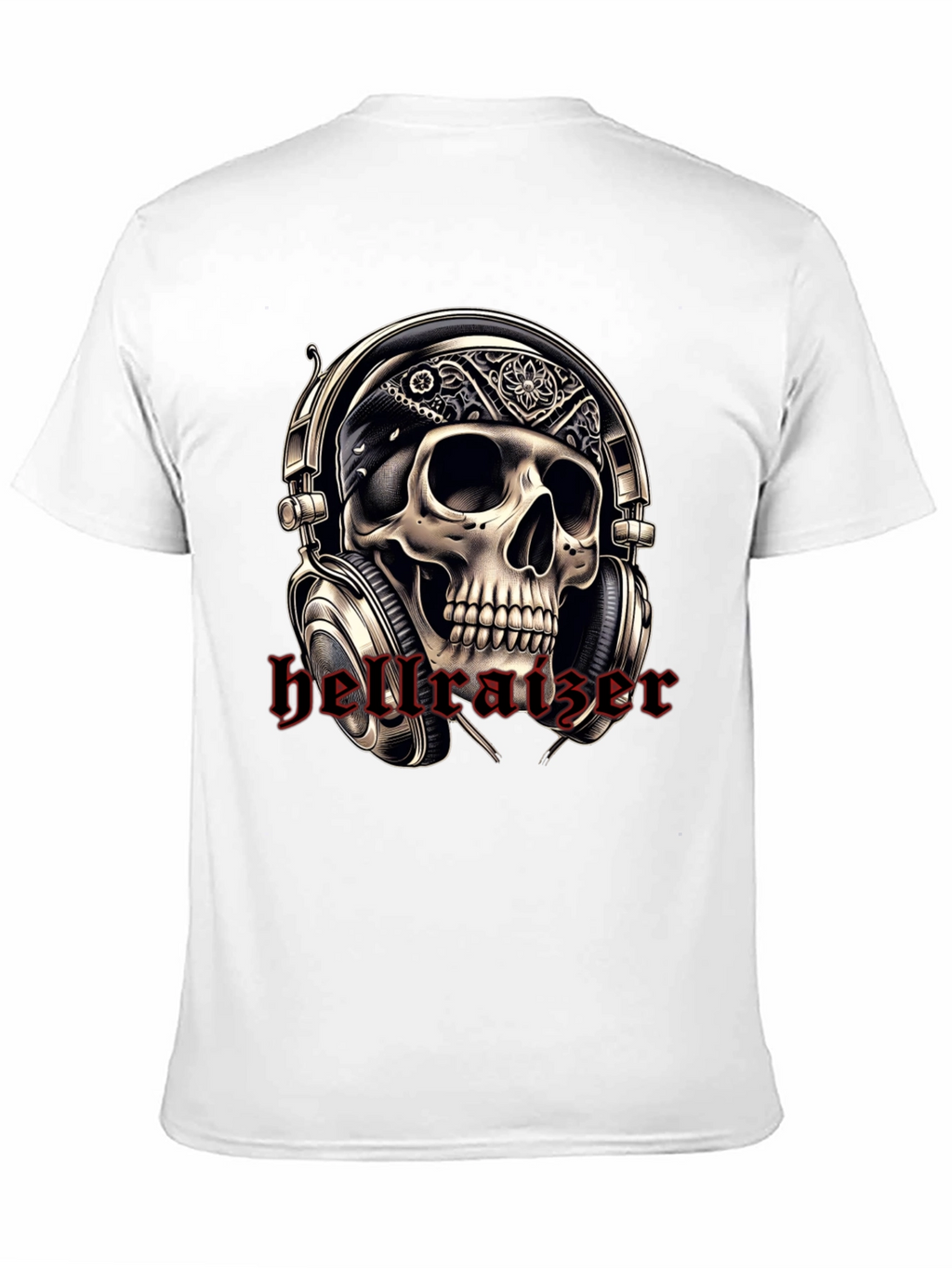 Skull Headphone T-Shirt - Rocker Tee