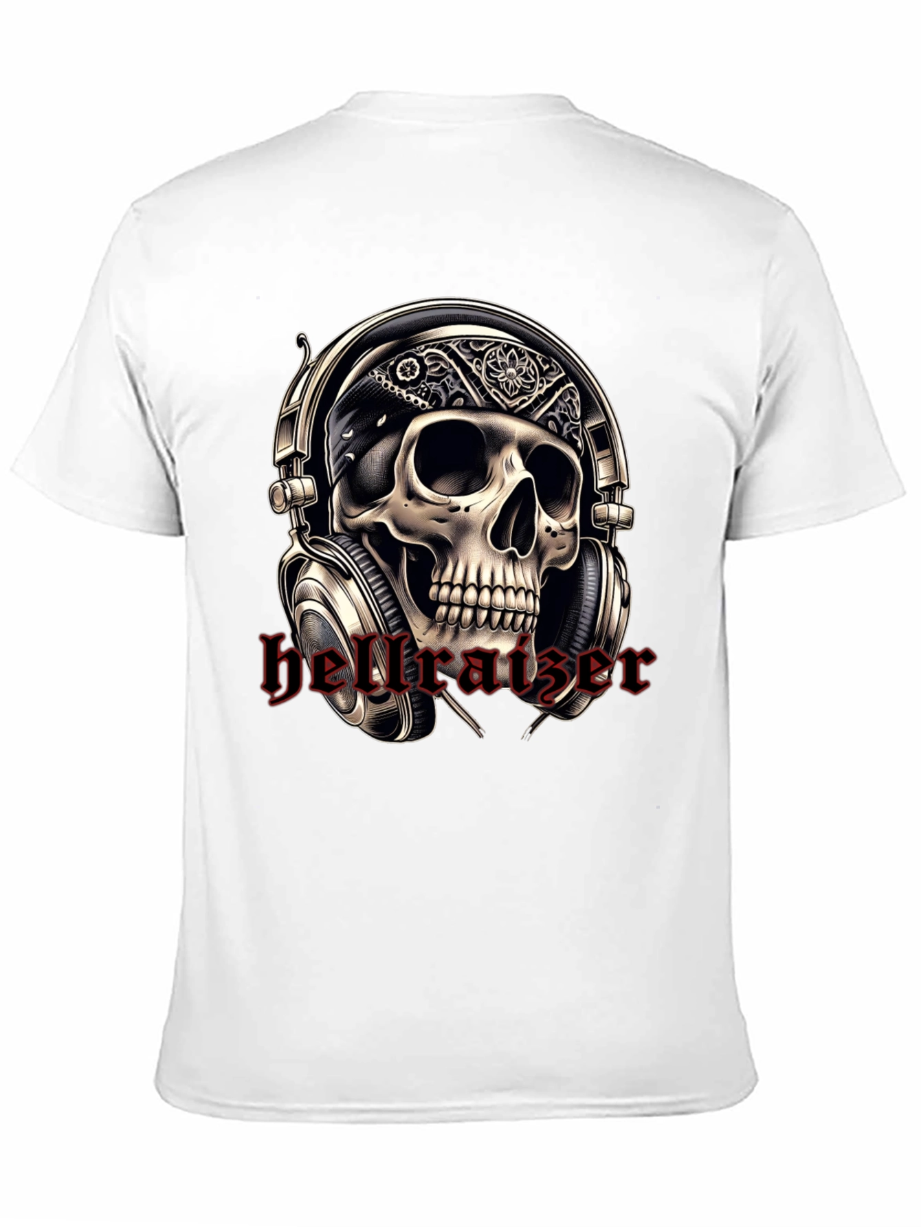 Skull Headphone T-Shirt - Rocker Tee