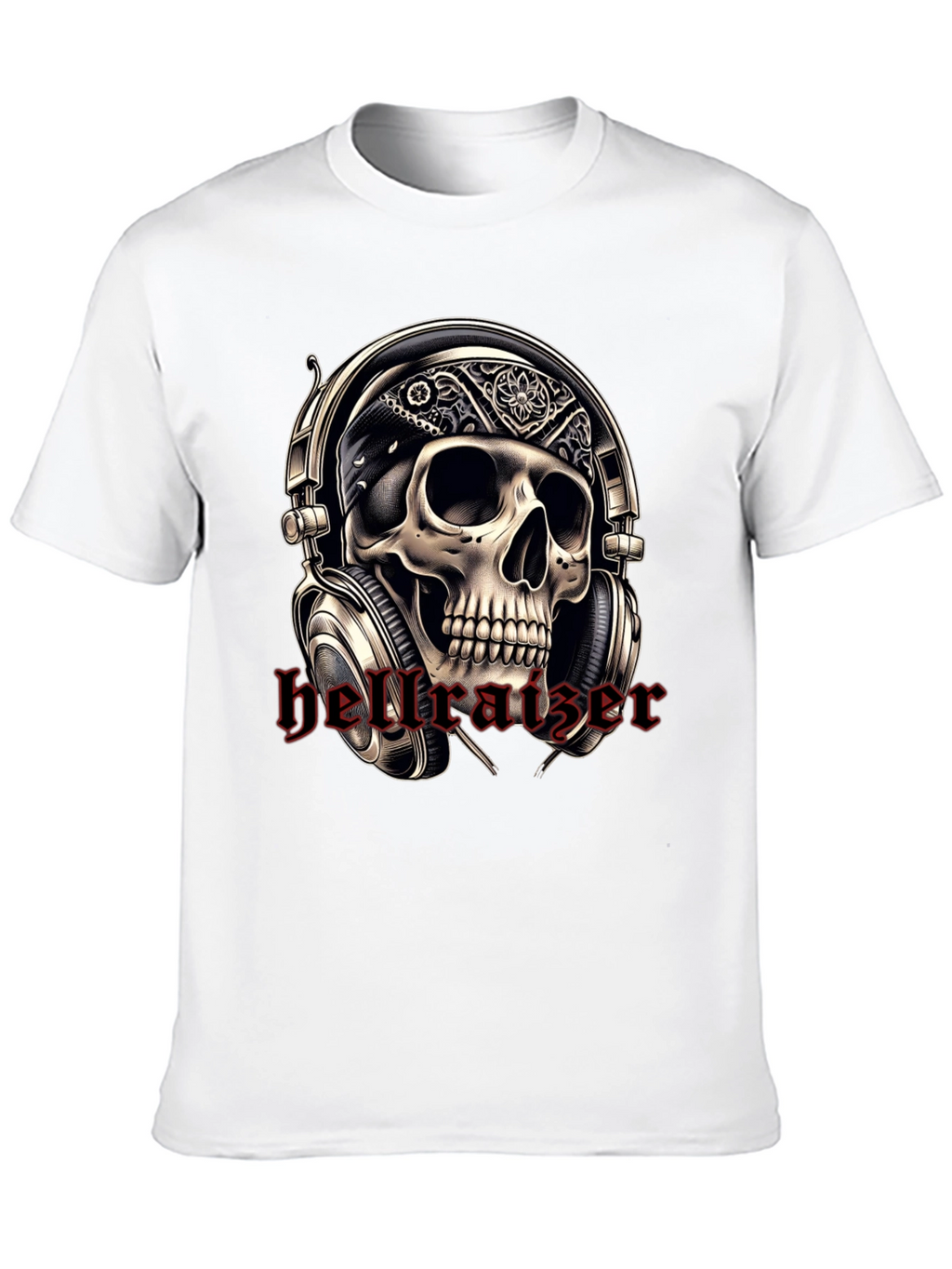 Skull Headphone T-Shirt - Rocker Tee