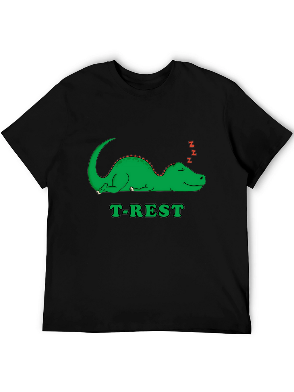 T-Rest Dinosaur Black T-Shirt