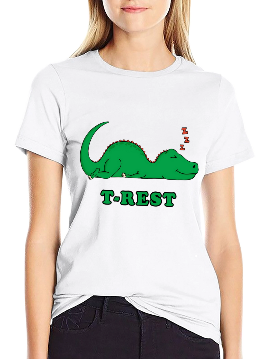 T-Rest Dinosaur Black T-Shirt