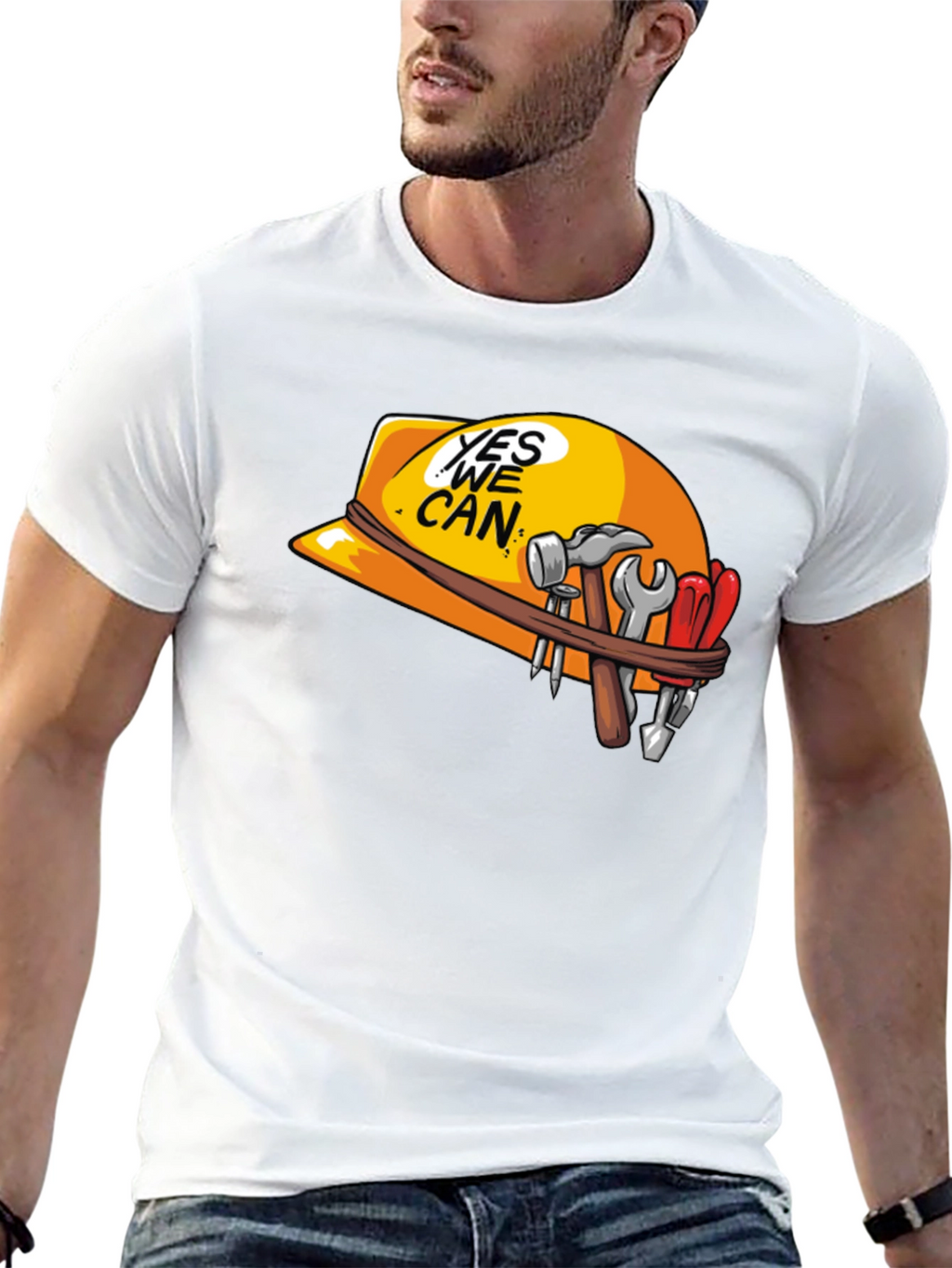 Yes We Can Construction T-Shirt