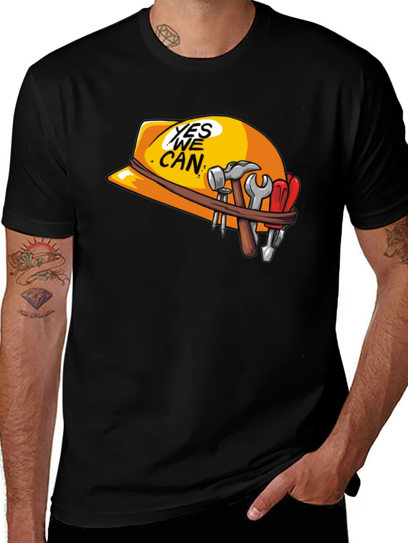 Yes We Can Construction T-Shirt