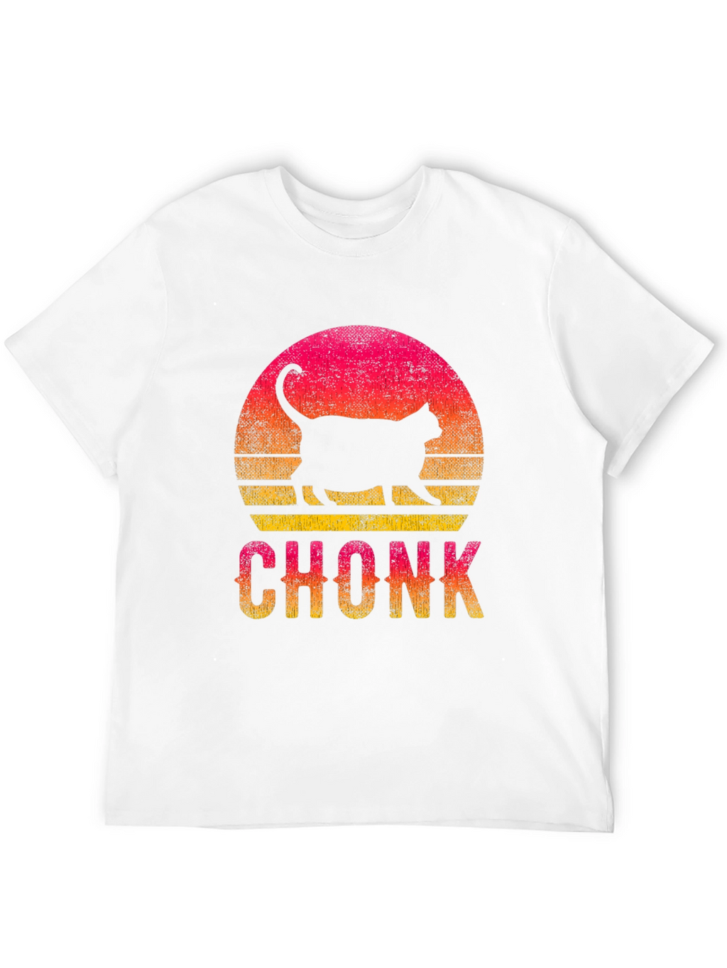 Chonk Cat Sunset Graphic T-Shirt