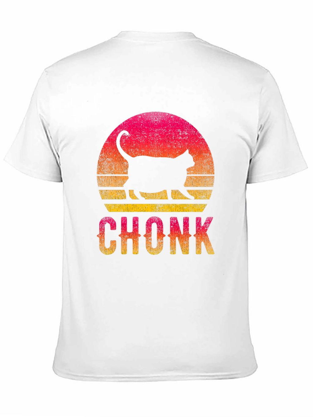 Chonk Cat Sunset Graphic T-Shirt