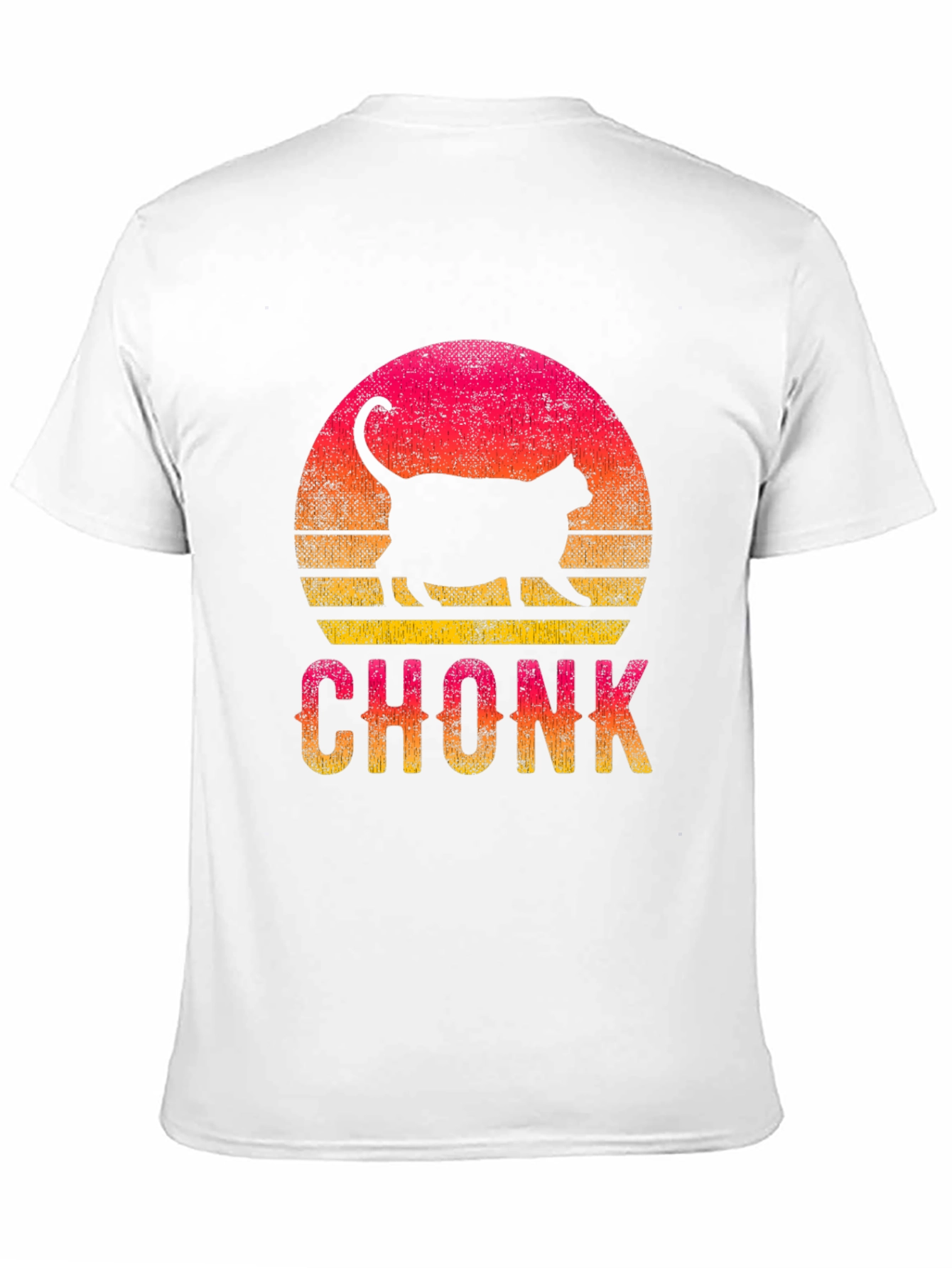 Chonk Cat Sunset Graphic T-Shirt