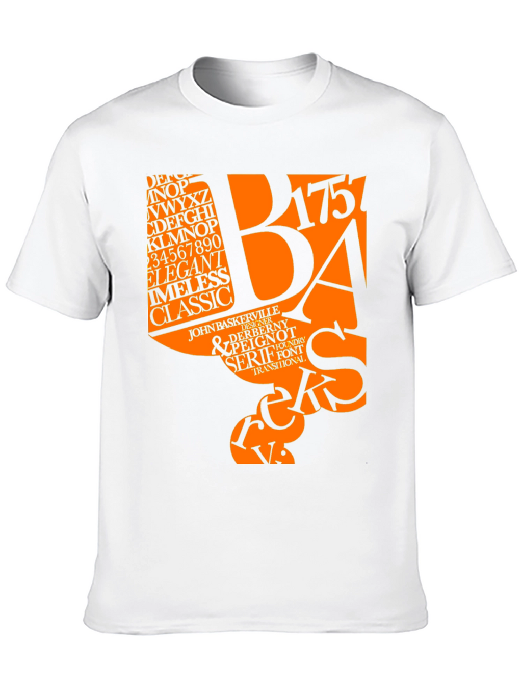 Typography Graphic Tee - Classic Elegant Design
