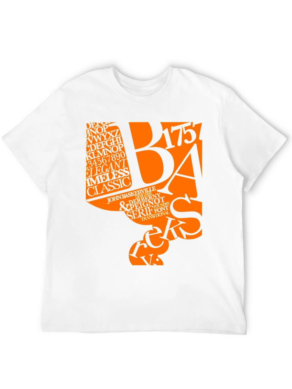 Typography Graphic Tee - Classic Elegant Design